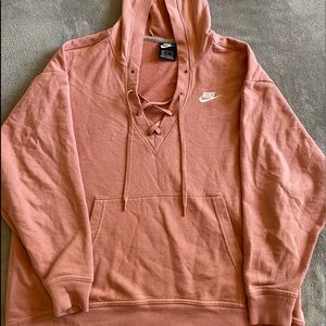Pink Nike sweatshirt